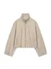AliExpress item mais vendido atacado comércio exterior transfronteiriço novo feminino europeu e americano manga longa gola alta macio jaqueta bomber