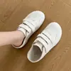 Pantuflas de Velcros Envolventes para Mujer 2026 Verano Nuevas para Estudiantes Suela Gruesa Zapatos Perezosos Slip-On Casuales Versátiles Medias Pantuflas