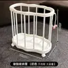 Cesta de Lavandería de Plástico con Alto Valor Estético, Lujo Ligero, Cesto de Ropa Móvil, Cesta para Guardar Esterillas de Yoga en Casa, Estante para Guardar Ropa en el Baño