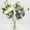Nuevo Ramo de Lisianthus Simulados Decoración del Hogar Fotografía Flores Falsas de Plástico Bonsái de Oficina Flores de Seda Hechas a Mano Venta al por Mayor