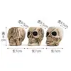 Figurita de Calavera Esqueleto - Ignorando, Ignorando, Sin Hablar - Adorno de Calavera de Resina - Suministro Transfronterizo de Halloween