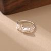 Moda simple personalidad hermosa ballena animal vivo anillo femenino delfín