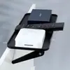Estante de almacenamiento para decodificador de TV colocado encima del monitor, soporte para caja de almacenamiento de router, no requiere perforación