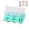 Molde de Silicona con Rejilla para Hielo Rápido Estrella Sol Hielo DIY Bloque de Hielo Casero Bola de Hielo para Whisky Bloque de Hielo 6 Rejillas a Prueba de Fugas