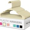 Perchas de Plástico Amazon con Mini Ganchos en Ambos Lados, Sin Marcas de Colgado, Adecuadas para Colgar Ropa de Adulto, Perchas para Pantalones, Disponibles en Múltiples Colores