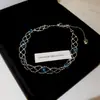 Pulseira Redonda com Zircônia e Pérolas Francesas com Fio Ajustável Levemente Luxuosa Sensação de Alto Padrão Senso de Design Pulseira Joia de Mão de Nicho Feminina