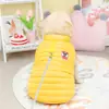 Ropa Reversible para Perros Mascotas Corgi Bulldog Francés Cuerpo Corto Engrosada Cálida Cómoda Chaleco 22 Chaleco de Algodón Acolchado