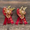 Novo estilo chinês corpete casamento noiva e noivo casamento da família conjunto completo corpete atacado casamento suprimentos cerimônia de abertura