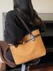 Bolso de Hombro Retro Casual de Gran Capacidad Transfronterizo para Mujer 2026 Nuevo Bolso Tote de Gamuza Bolso de Hombro Único para Viajero
