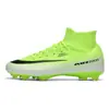 Nuevos zapatos de fútbol de caña alta transfronterizos para el Mundial para adolescentes, tacos largos AG, tacos para césped TF, zapatos de fútbol para entrenamiento y competición al por mayor
