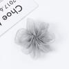 Color juansha floreciente resina hecha a mano accesorios de broche material de flor tocado accesorios de pasador hueco joyería