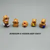 Em estoque e entrega rápida ornamentos de micro paisagismo criativos fofos kapibala capivara boneca artesanato de resina feito à mão carro