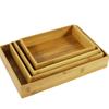 Caixa de Armazenamento Quadrada e Retangular para Material de Escritório, Papelaria e Diversos de Mesa de Bambu Amazon Quente