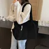 Bolsa de pana para mujer de gran capacidad, nuevo modelo 2025, bandolera, bolsa de trabajo, bolsa de hombro para estudiante, diagonal