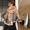 Estilo chinês retro outono e inverno caxemira-como lenço para Mulheres Novo estilo elegante jacquard cachecol engrossado xale quente