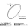 Pulsera de Diseño Incrustada con Circonita y Diamantes, Acero Inoxidable Chapado en Oro, Apilable, Lujo Ligero, Brillante, Elegante Pulsera para Mujer, Joyería que No se Desvanece