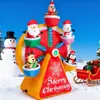 Navidad Transfronteriza Inflable Hecho a Medida Modelo de Muñeco de Nieve Árbol con Luz LED Arco para Personas Mayores Decoración de Patio Adornos Festivos