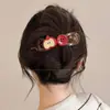 Presilhas de cabelo estilo coreano de luxo leve para mulheres com cabelo grosso, novo modelo 2026, presilhas torcidas florais grandes e requintadas de alta qualidade