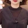 Conjunto Elegante de Outono 2026 para Mães - Nova Coleção - Blusa Camiseta Elegante e Calça de Nove Pontos para Mulheres de Meia-Idade