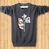 Suéter Espeso con Forro de Lana para Otoño e Invierno para Hombre Cuello Redondo Talla Grande Manga Larga Camiseta Cálida con Base de Lana Ropa para Hombre