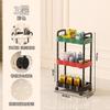 Estantería de Piso con Ruedas Dopamine para Guardar Frutas, Snacks y Juguetes Estantería de Almacenamiento en Carrito Doméstico con Niveles