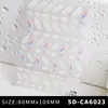 Nuevo Pegatina de Arte para Uñas Mariposa 3D Estéreo Relieve Rosa Mariposa Pegatina Blanca DIY Accesorios Estéreo para Uñas