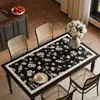 Mantel individual de mesa de comedor lujoso y de alta gama, mantel, impermeable, a prueba de aceite, resistente al calor, lavable, protector de superficie de mesa de centro, aislante térmico y resistente a altas temperaturas