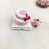 Imanes de Refrigerador de Juguete de Comida de Simulación Creativa Cerdo Lindo Pan de Crema Pastel Postre Decoración del Hogar Hierro Magnético de Resina