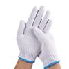 Frete Grátis Luvas de Proteção do Trabalho Luvas de Algodão Trabalho Espessado Nylon Fio Branco Resistente ao Desgaste Fabricante Atacado de Fio de Algodão Puro