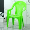 Juego de Mesa y Sillas de Plástico para Puesto de Comida, Puesto de Barbacoa al Aire Libre, Mesa Redonda para Antojos Nocturnos, Silla con Respaldo, Mesa y Sillas Sencillas e Informales para Playa
