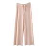 Pantalones de Lana de Otoño e Invierno para Mujer Cintura Alta Adelgazantes Cálidos Tejidos Pantalones Hallen Sueltos de Pie Pequeño Ropa Exterior Pantalones Zanahoria Pantalones Casuales