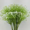 Flores de Gypsophila Artificiales, Gypsophila Moldeada por Inyección de Plástico, Plantas Artificiales Verdes para Decoración de Interiores de Oficina, Flores Artificiales de 30 cm