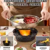 Fogareiro a Álcool de Obsidiana Negra Pequeno Suporte para Panela Quente Panela Seca Fogareiro para Panela Quente Doméstico Portátil Exterior Dormitório