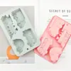En stock Molde de silicona de 4 cavidades, diferentes tipos de formas de herramienta de transporte de vehículos, molde para chocolate, molde para hornear pasteles