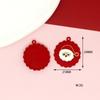 Decoraciones navideñas transfronterizas, accesorios de aleación DIY, pendientes de copo de nieve de bola de cristal, collar colgante transfronterizo