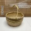 Cesta de mano tejida de bambú hecha a mano Cesta para verduras agrícolas Cesta de almacenamiento de especialidades locales Cesta para huevos, verduras y frutas