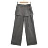 Pantalones deportivos de dos piezas con estampado de tendencia de moda para mujer, pantalones casuales de pierna ancha con falda apilada y nuevo diseño de principios de otoño