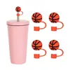 Tampa de palito de desenho animado de silicone cola macia Tampa superior de palito Stanley para copo de 40/30/20 oz com alça 10mm