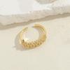 Venta caliente transfronteriza, anillo geométrico de circonita con forma de corazón y cruz, ligero, estilo lujoso, hebilla de apertura, anillo de moda ajustable, venta al por mayor