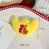 Muñeco de Felpa León con Borlas Estilo Año Nuevo de Dibujos Animados Accesorios Juguete Pequeño de Dibujos Animados Broche Bolsa Zapato Calcetín Accesorios de Decoración