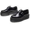 Botas de Cano Baixo com Solado Grosso e Fivela Estilo Britânico Casuais Sapatos Pequenos de Couro Versáteis para Estudantes Aumentam a Altura e Emagrecem Botas Curtas para Mulheres 5cm
