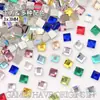 Cristales Cuadrados de 3 mm Fondo Plano Especial para Uñas Forma de Diamante Accesorios para Uñas Portátiles Decoración para Uñas Popular Brillo Uñas Artísticas Joyería