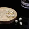 Miçangas Imitação Pérola Meio Furo Personalizadas Gota d'Água Alto Brilho Formato Gota d'Água Miçangas Soltas Acessórios para Joias DIY Brincos Pingentes