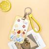 Creativo Estuche para Tarjeta de Estudiante con Flor Estuche Protector para Tarjeta de Comida/Campus de Dibujos Animados Estuche para Tarjeta de Acceso de Autobús/Metro Comercio Exterior para Colgar del Cuello