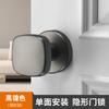 Cerradura de Puerta Invisible Simple Moderna Habitación Interior Puerta de Habitación Manija de Puerta de Madera Pomo de Bola Cerradura Invisible Unilateral Sin Llave