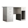 Estoque de fábrica aço inoxidável mesa de escritório mesa de computador bancada de oficina mesa de escrita com gaveta mesa de console de diagnóstico