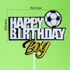 Decoraciones para Pasteles de Celebridad de Internet con Tema de Fútbol, Adornos de Niño con Jersey de Fútbol, Tema de Equipo de Fútbol, Decoraciones para Hornear de Cumpleaños, Inserts