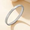 Criativo Simples Corrosão Transfronteiriço Amor Estrela Padrão de Forma Geométrica Pulseira de Pressão Joia de Mão para Casal