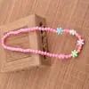 Collar para Niñas Joyería de Princesa Accesorios para Niñas Ins Flor Estilo K Color Caramelo Cuentas Lindos Accesorios de Dibujos Animados