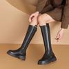 Botas Altas Gruesas y Forradas de Felpa, Nuevo Modelo 2026 Botas de Nieve para Mujer, Piel y Piel Integradas, Botas Altas de Suela Gruesa de Invierno, Botas Altas Cálidas